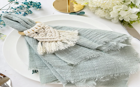 sage green tea towels