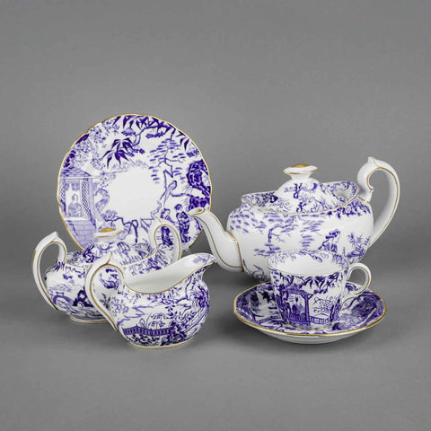 Exquisite Crown Derby Tea Set: Timeless Elegance in Fine Porcelain