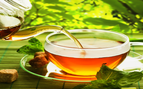 green tea and ginger drink