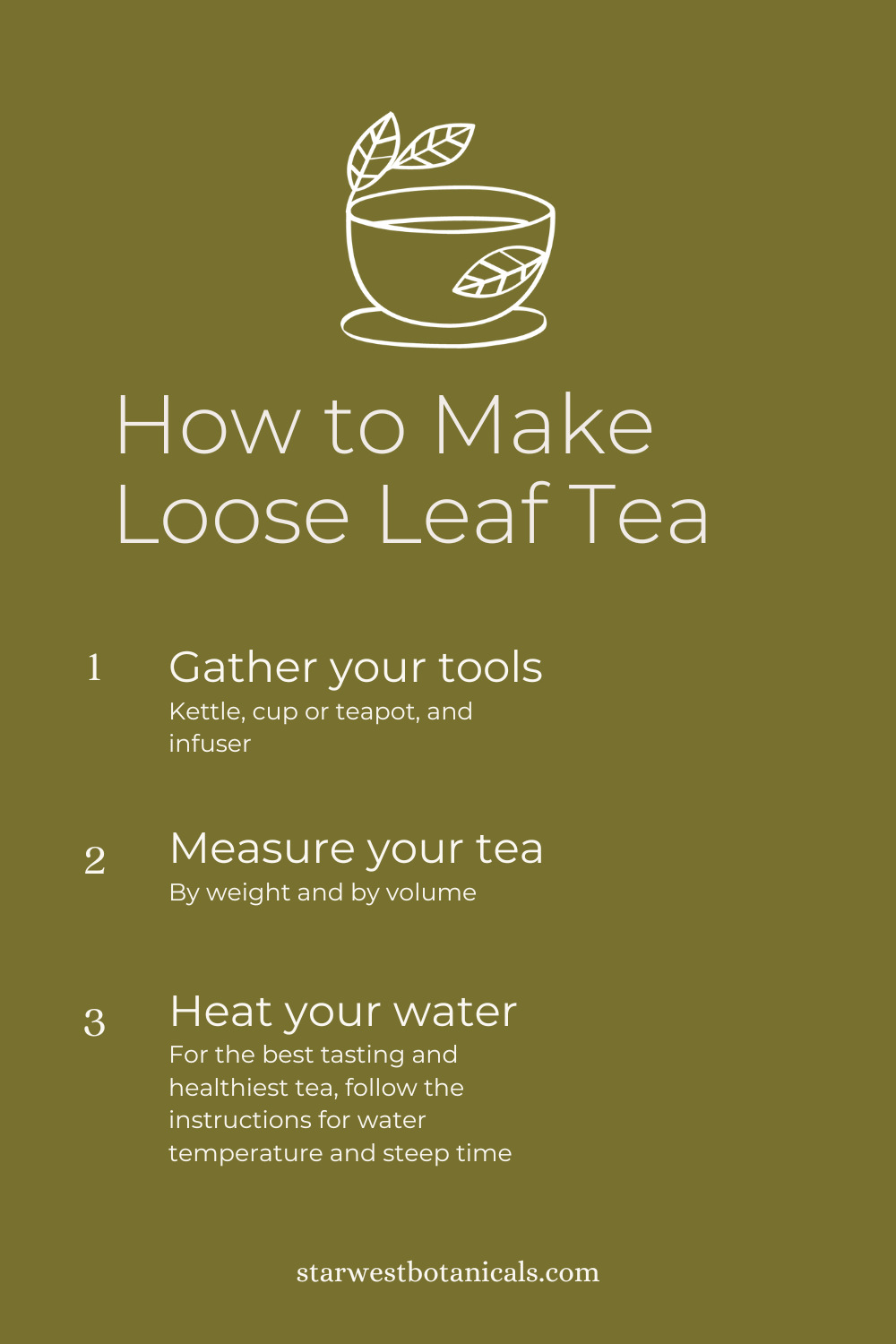 how do you use loose leaf tea