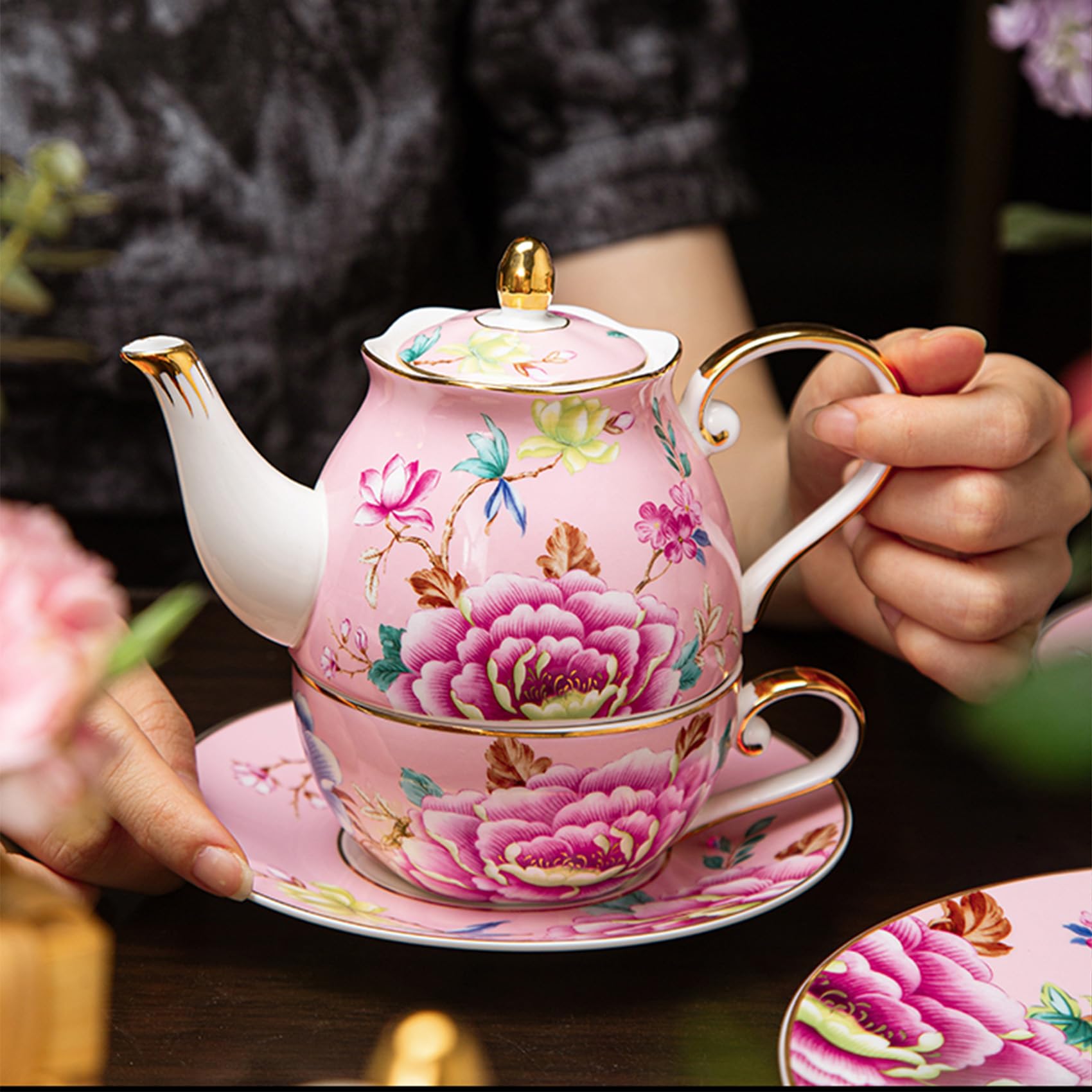 Elegant Tea for One Tea Set for Solo Tea Lovers
