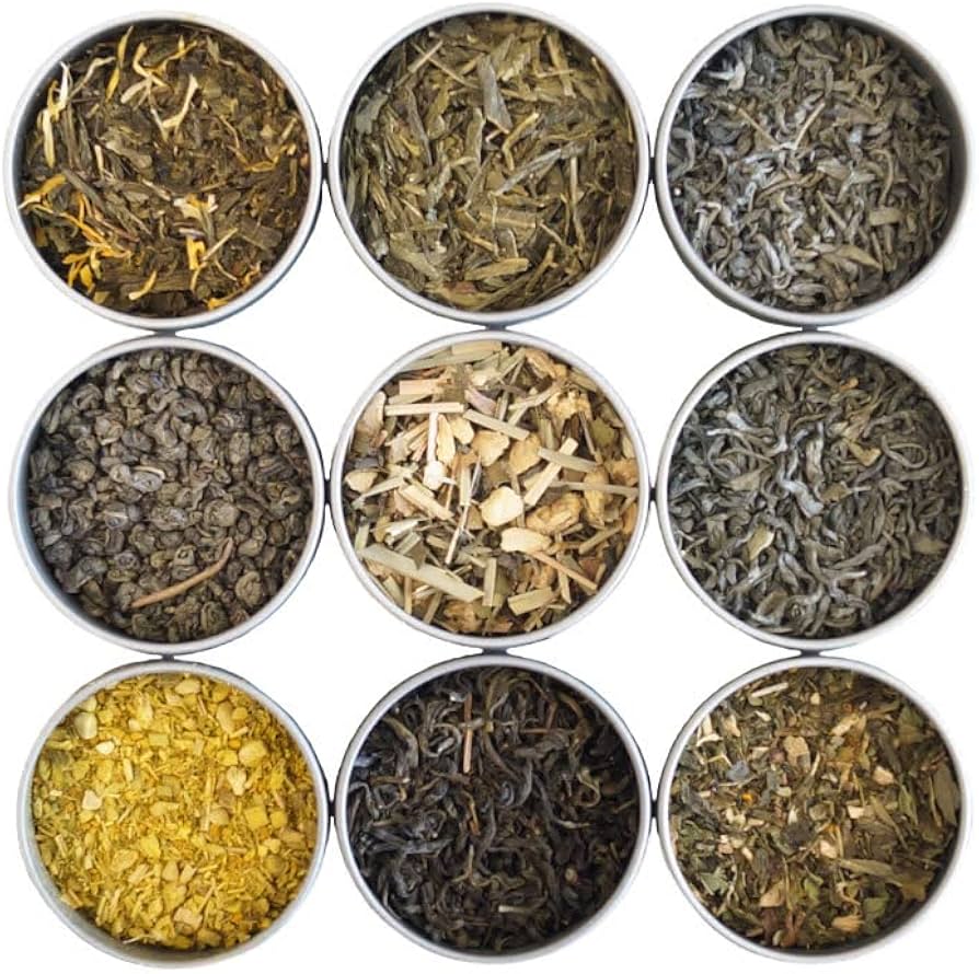 green tea leaves tea
