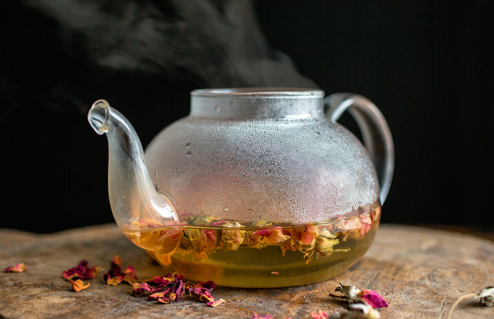 rose petal tea