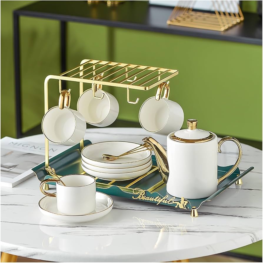 Premium Cup and Saucer Tea Set - Perfect for Afternoon Tea & Gift Giving