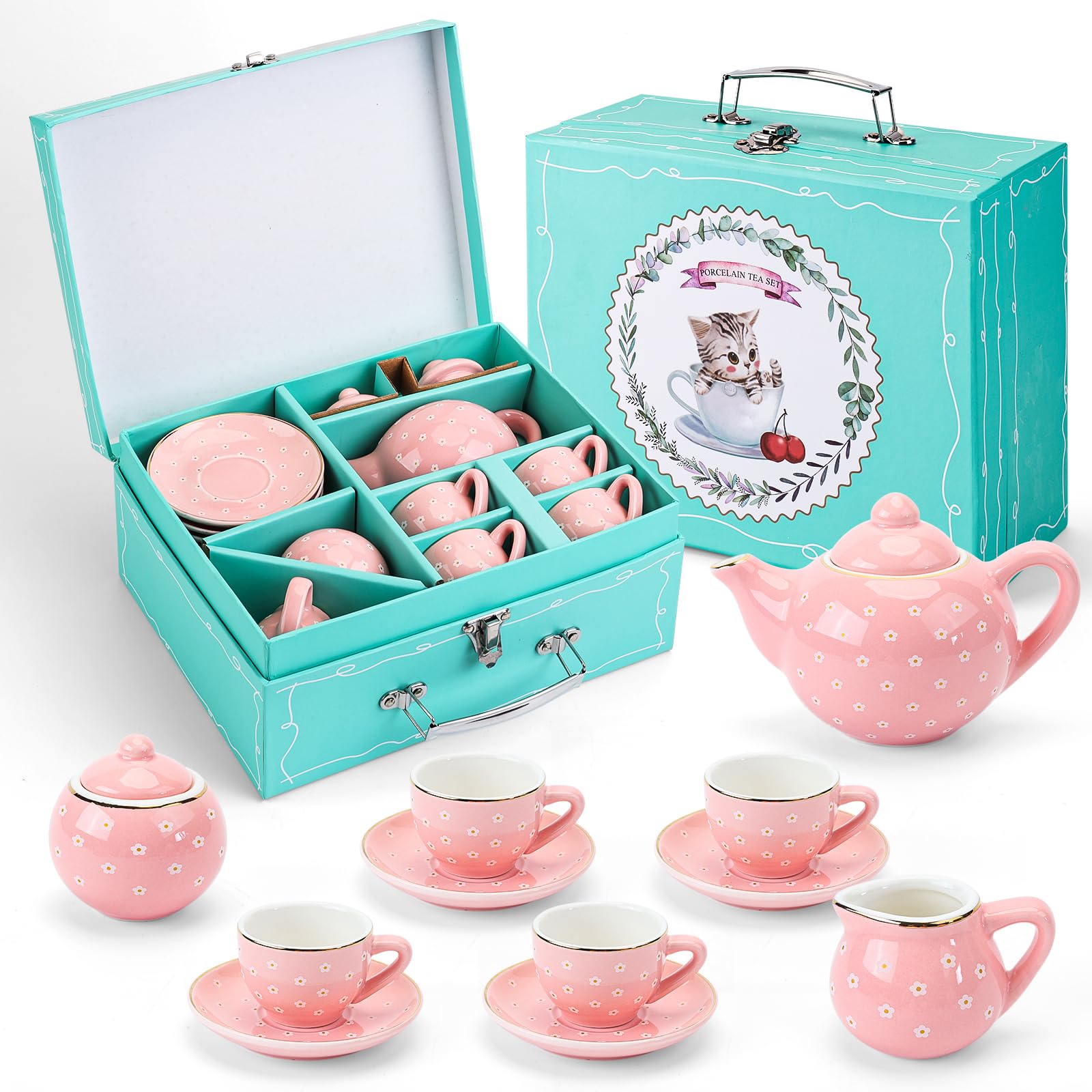 Best Childrens China Tea Set for Tea Parties and Pretend Play