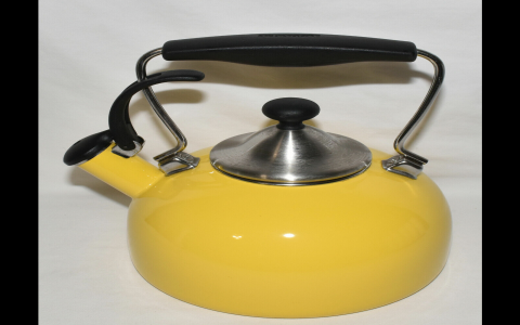 chantal yellow tea kettle