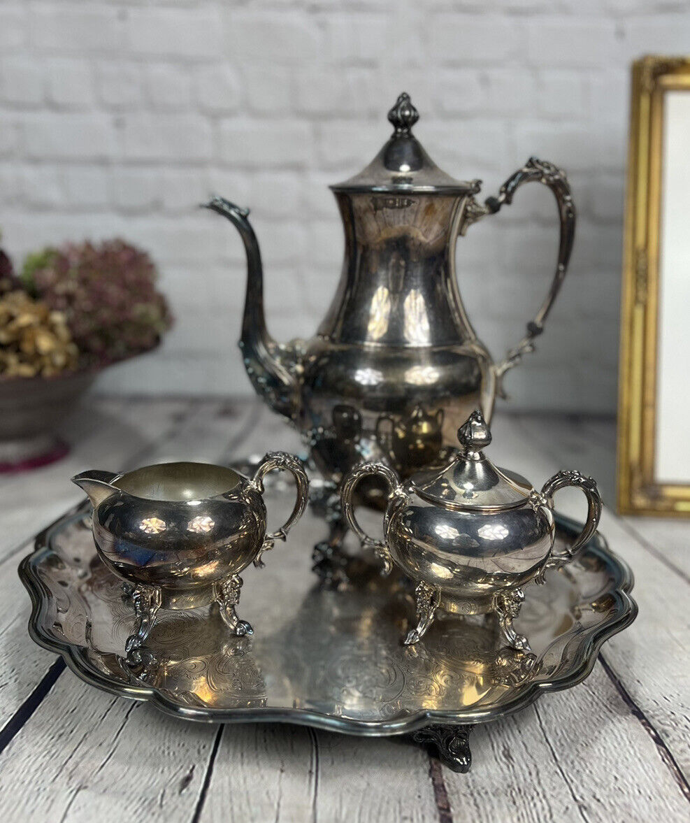 silver plated tea set