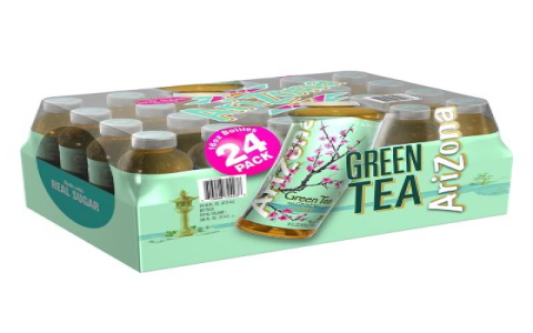 green tea in can