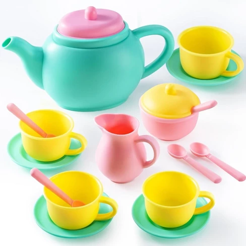 Top Childs Plastic Tea Set for Tea Parties: Ideal for Kids Ages 3-5