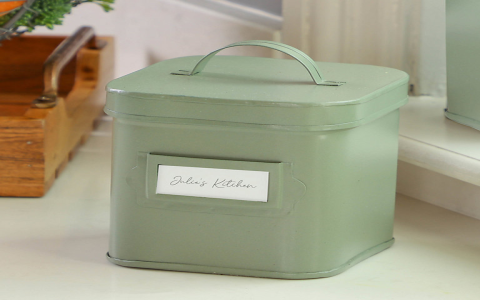sage green tea coffee sugar canisters