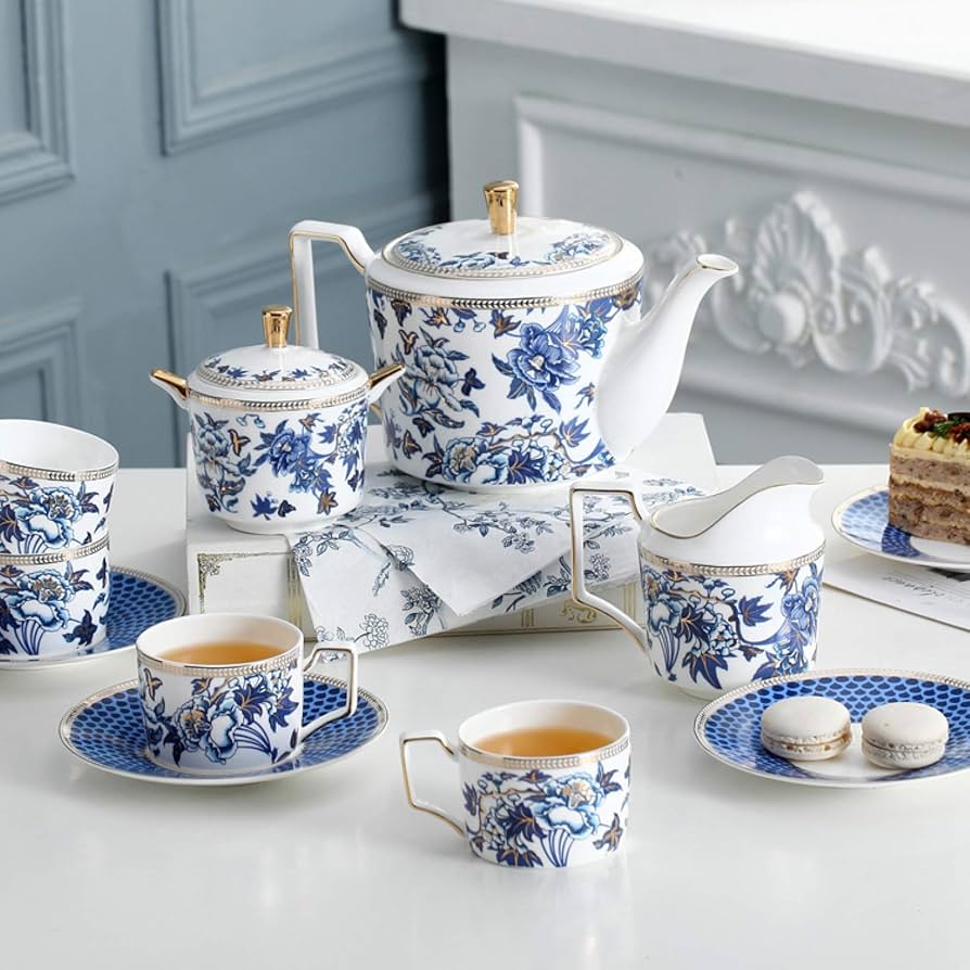 Shop the Best Blue and White Tea Sets – Traditional Porcelain Teapot & Cups