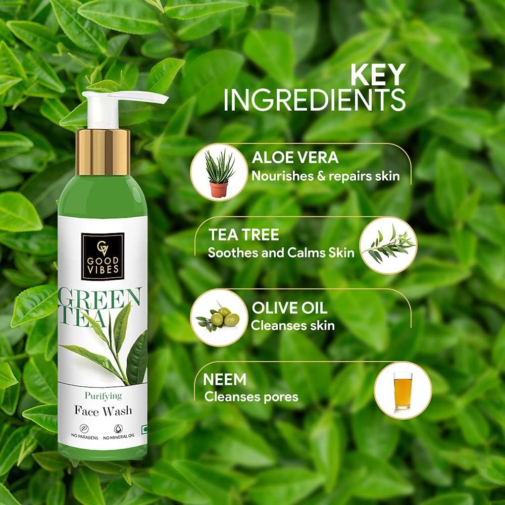 green tea face wash