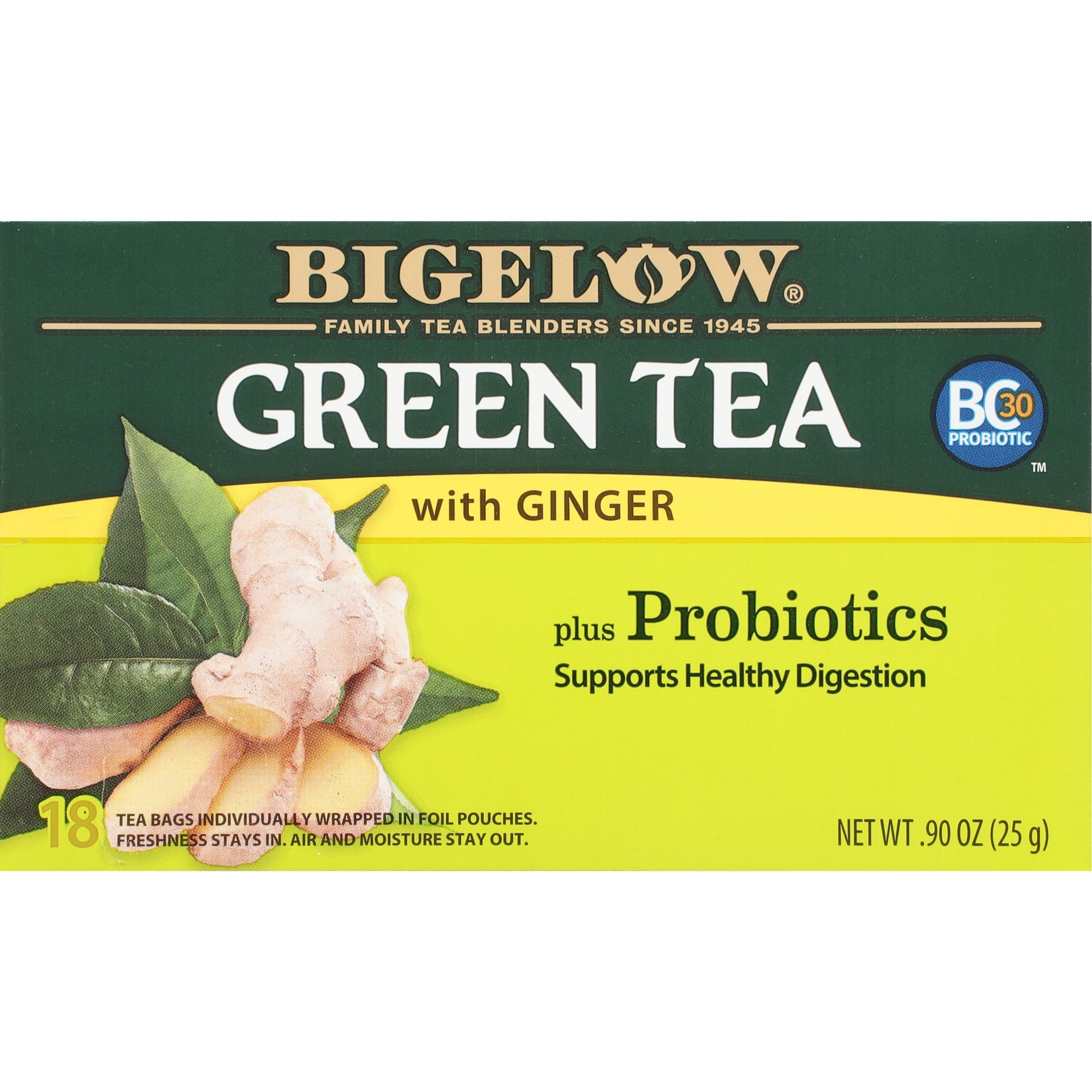 ginger tea and green tea