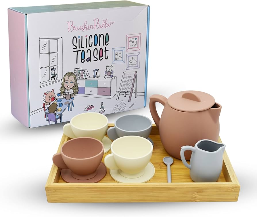 Silicone Kiddies Tea Set - Safe, Fun, and Ideal for Toddler Playtime