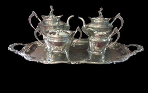 silver plated tea set