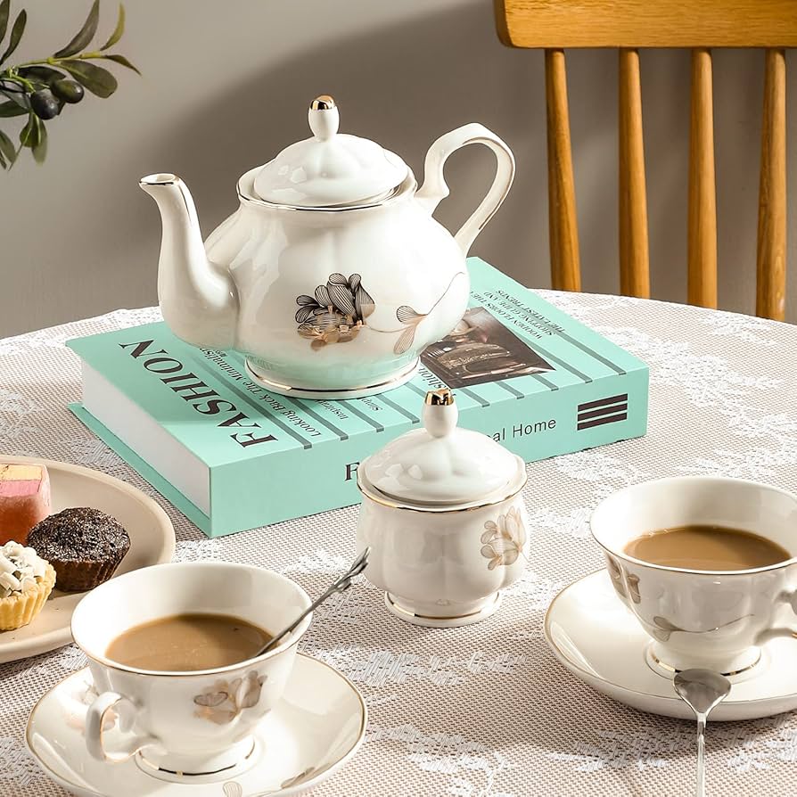Premium Cup and Saucer Tea Set - Perfect for Afternoon Tea & Gift Giving