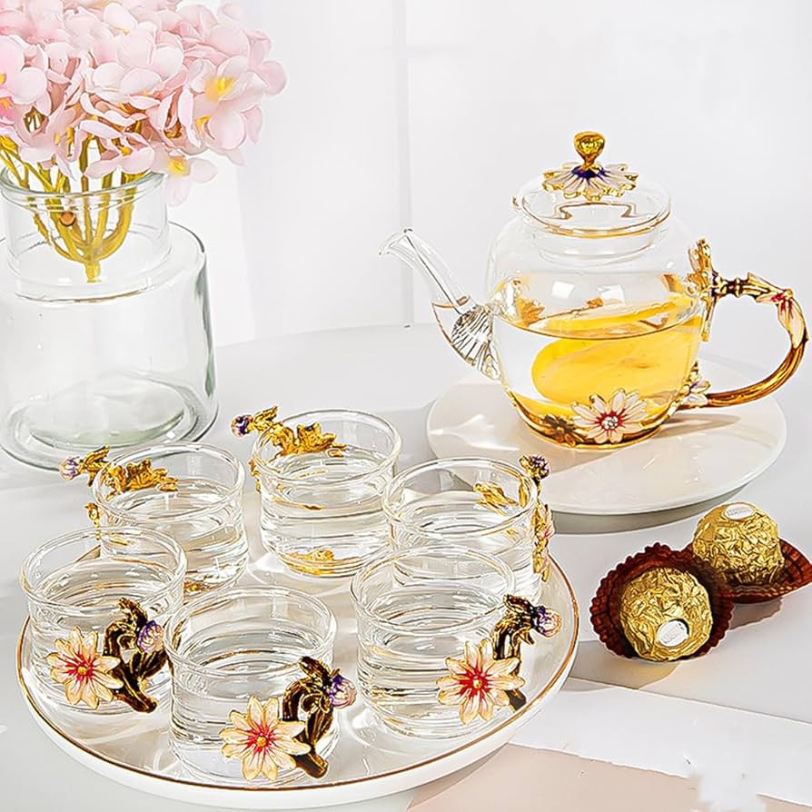 glassware tea sets