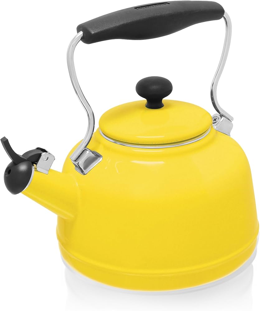 chantal yellow tea kettle
