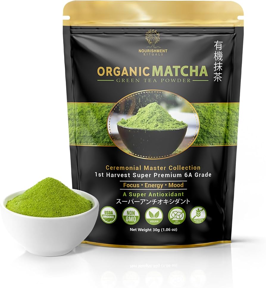 Matcha Ceremonial Green Tea Powder: Balanced Energy & Antioxidant Boost