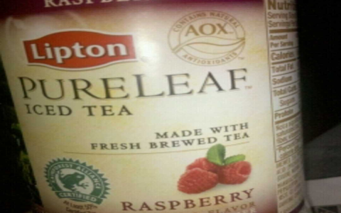 lipton white tea with raspberry