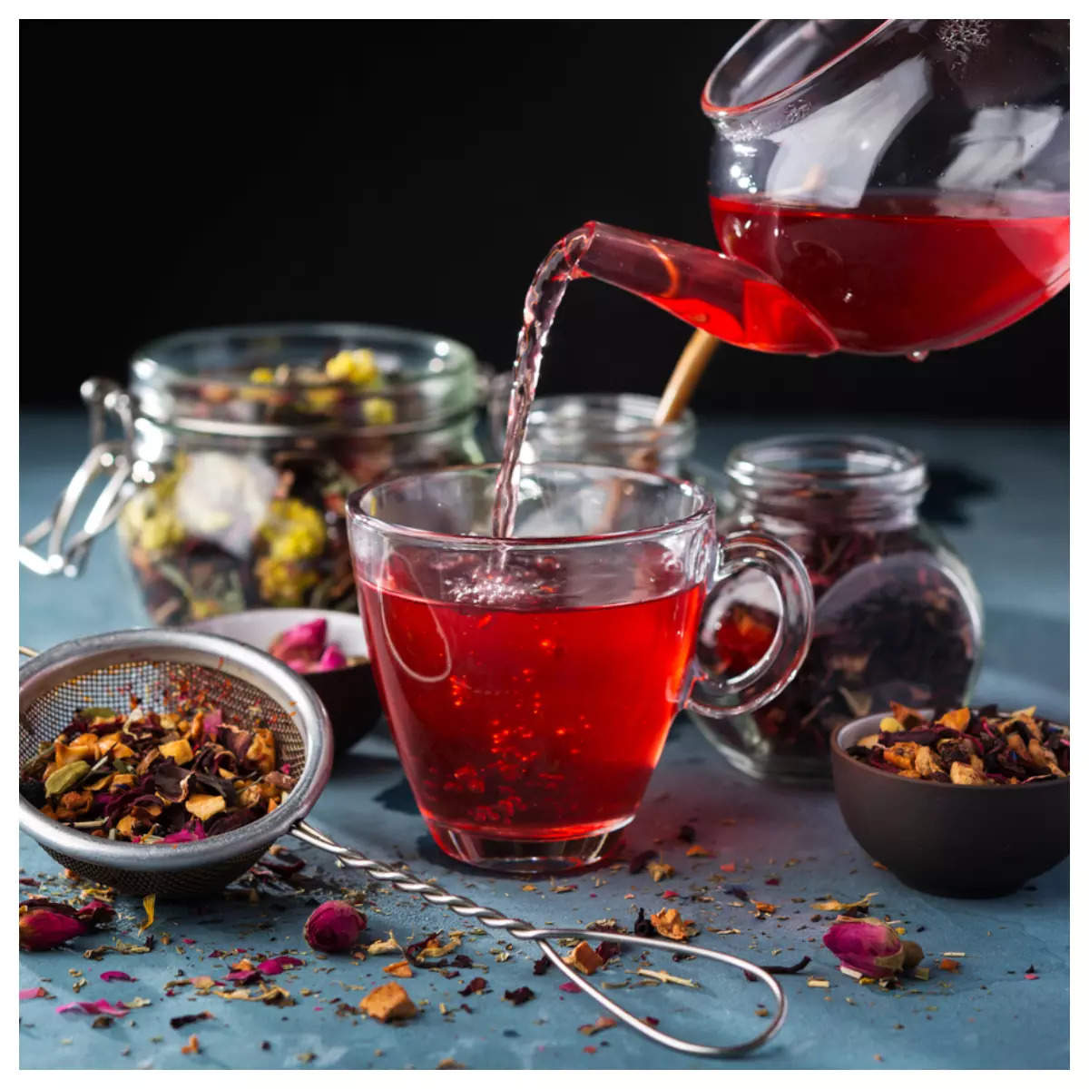 rose and green tea