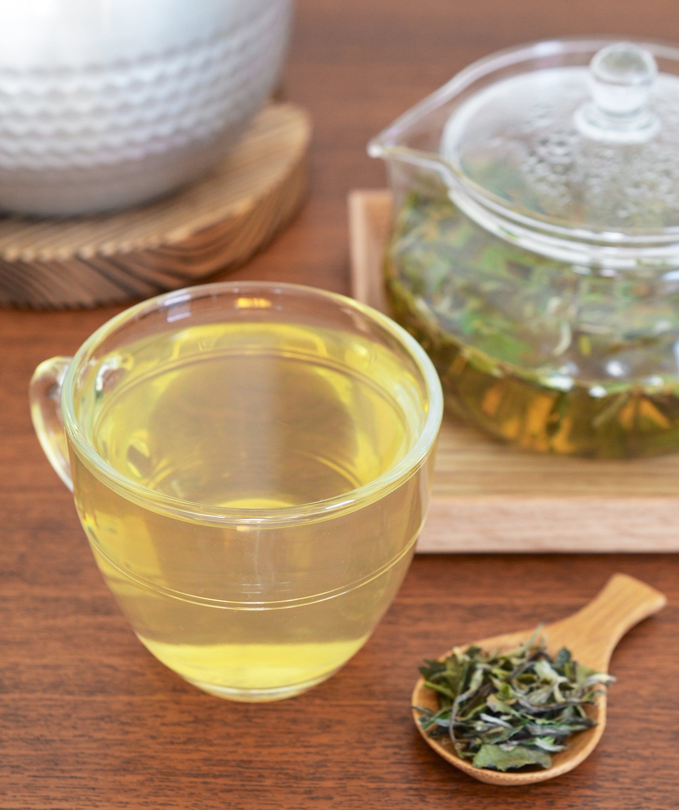 brewing white tea