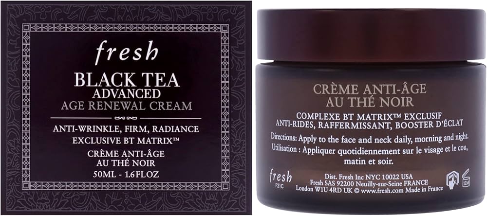 Discover Fresh Black Tea Advanced Age Renewal Cream for Radiance