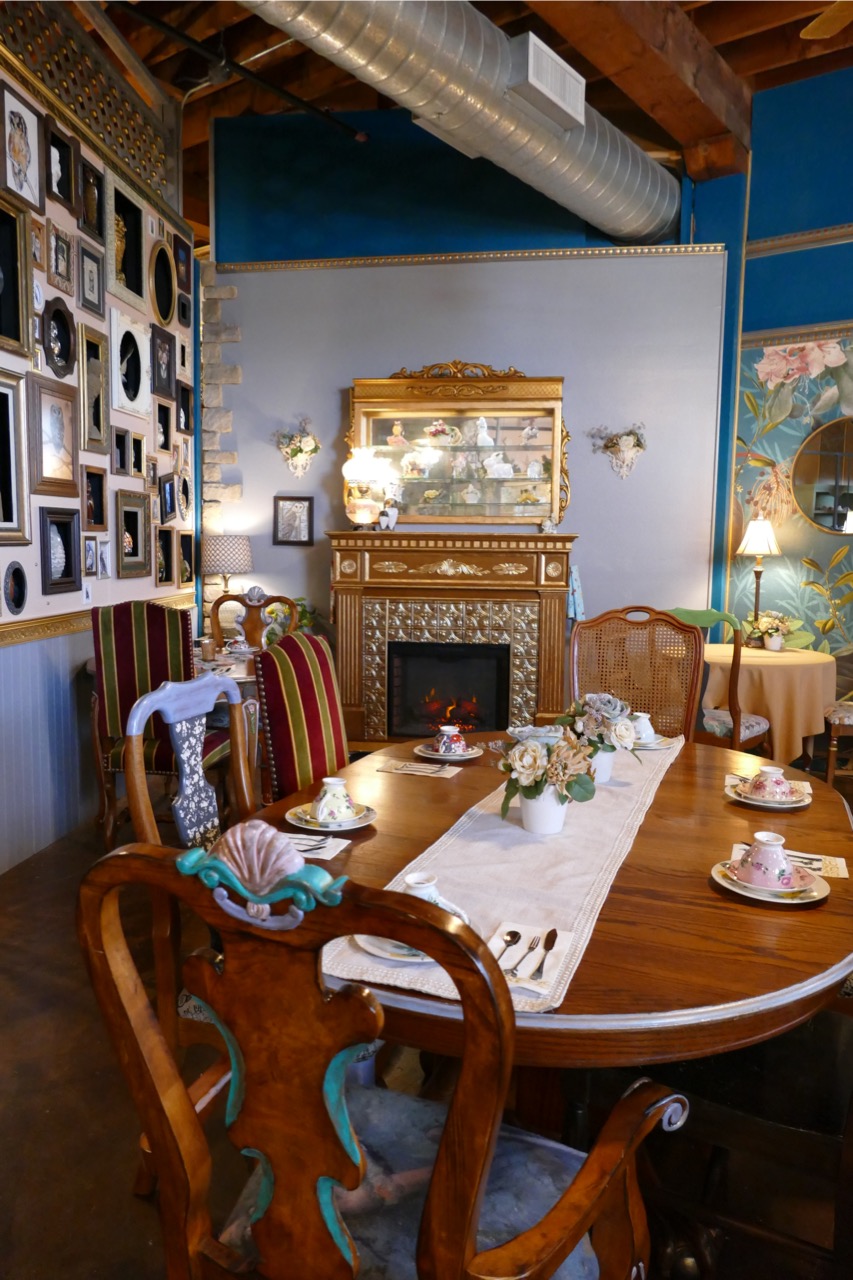 white branches tea room