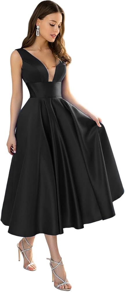 Discover Comfortable and Stylish Black Tea Length Dresses