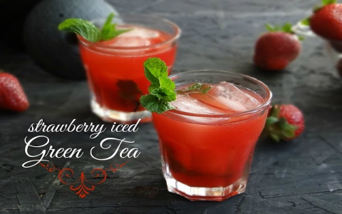 strawberry green tea
