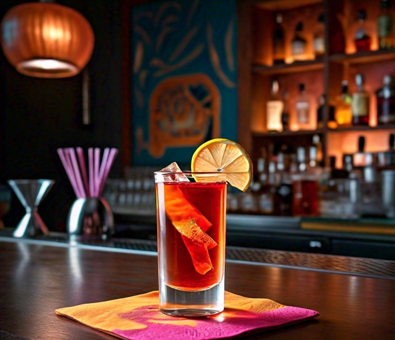 red tea shot