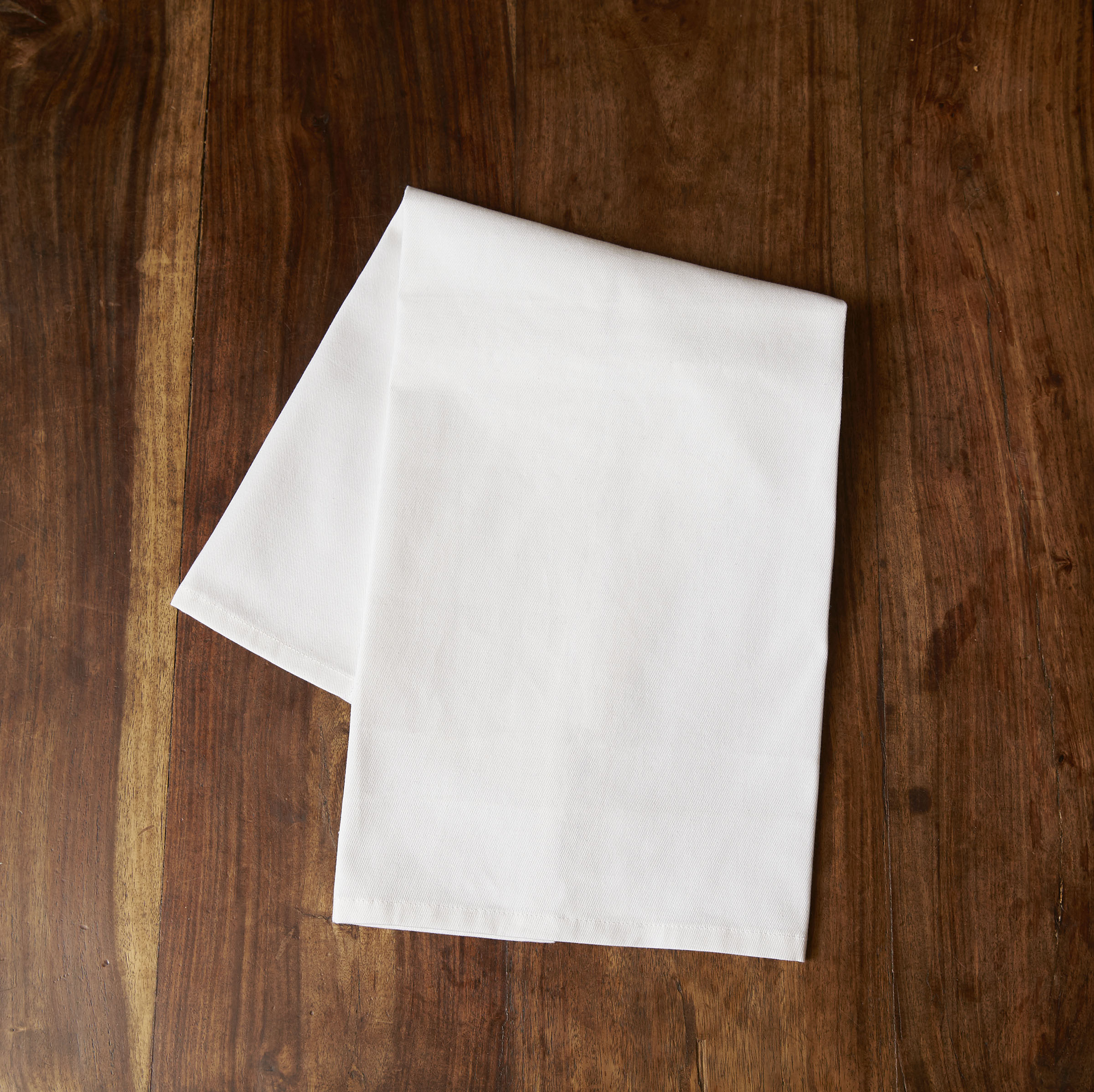 white tea towel