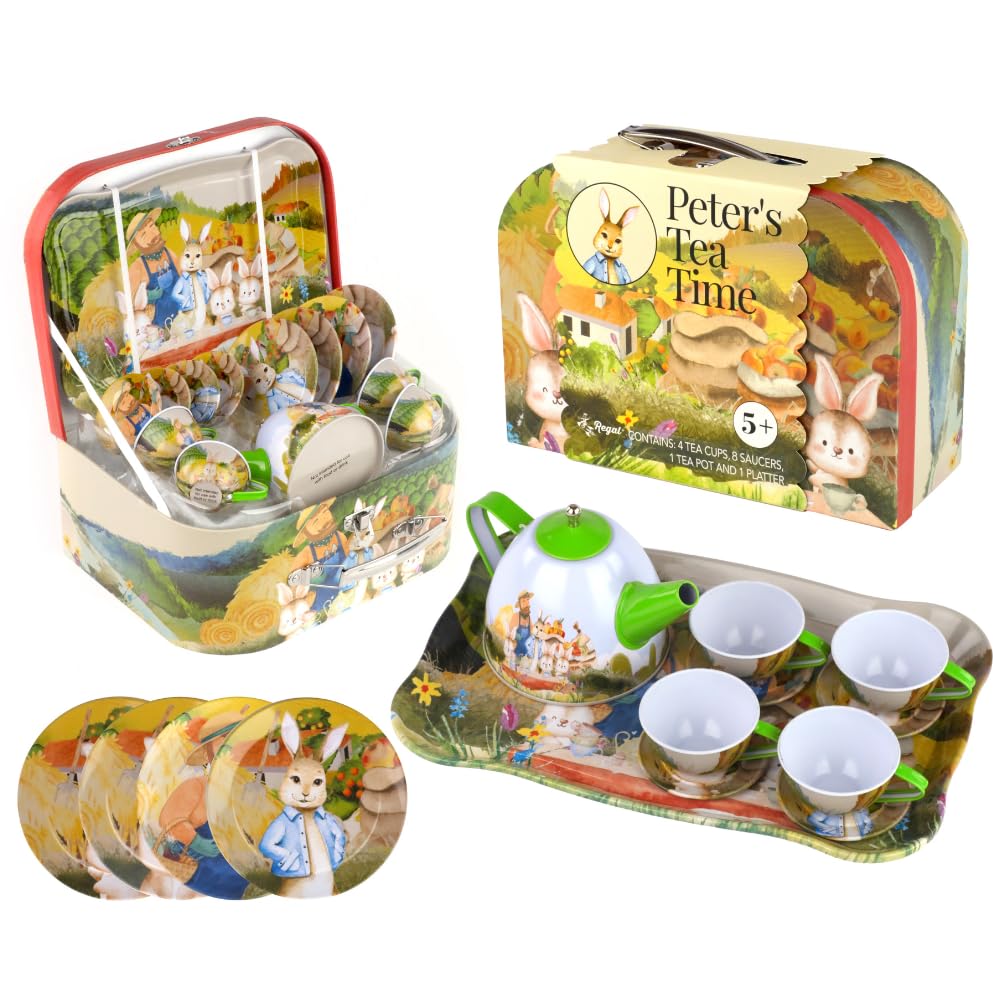 Cute Peter Rabbit Tea Set for Pretend Play Fun Time
