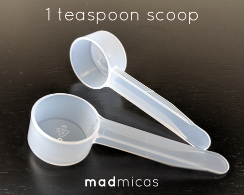 teaspoon scoop