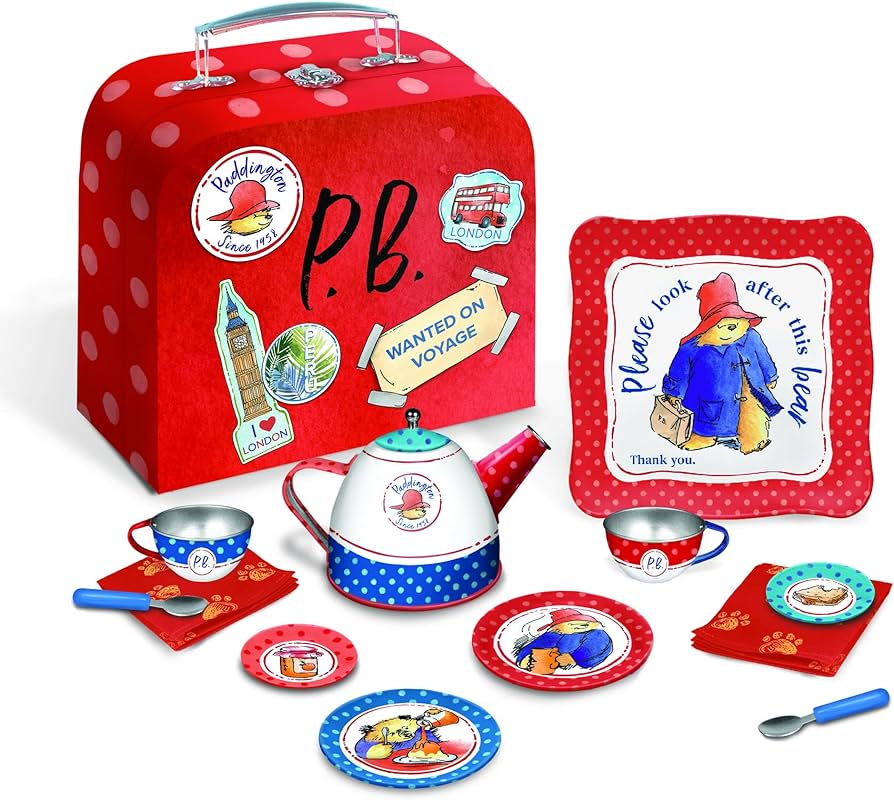 Best Paddington Tea Set for Kids  9-Piece Toy with Teapot
