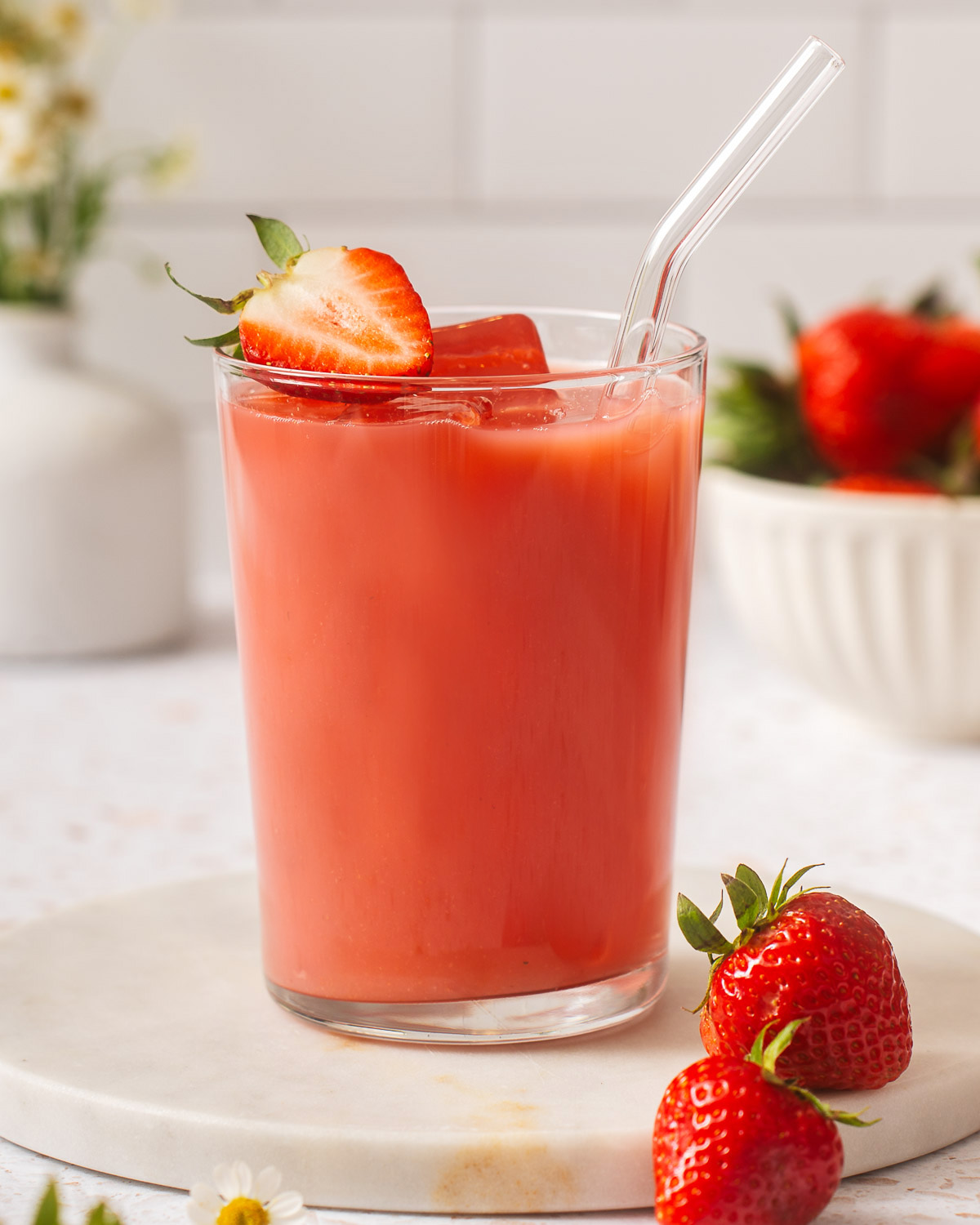 strawberry green tea