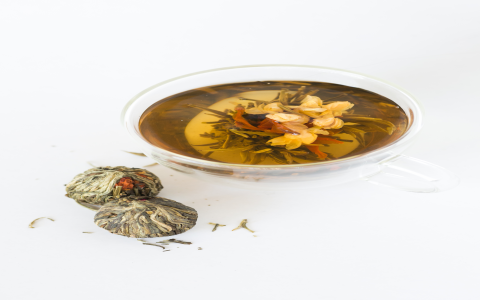 white flower tea