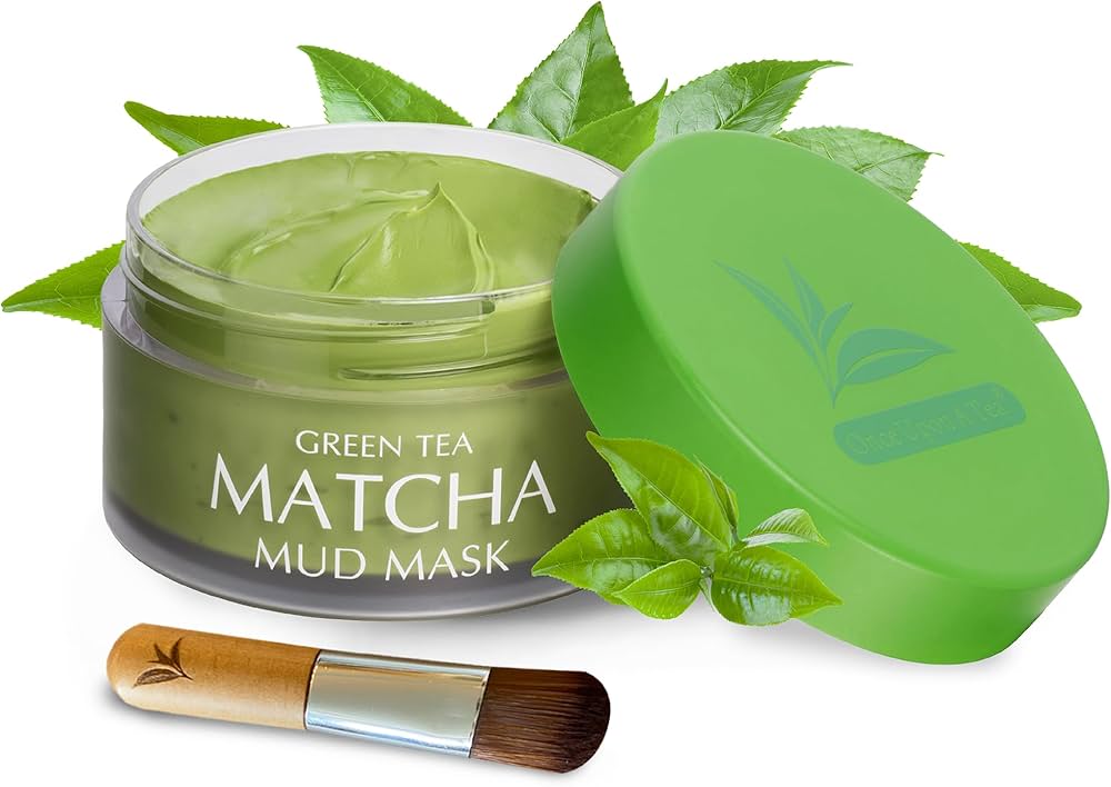 green tea matcha face mask