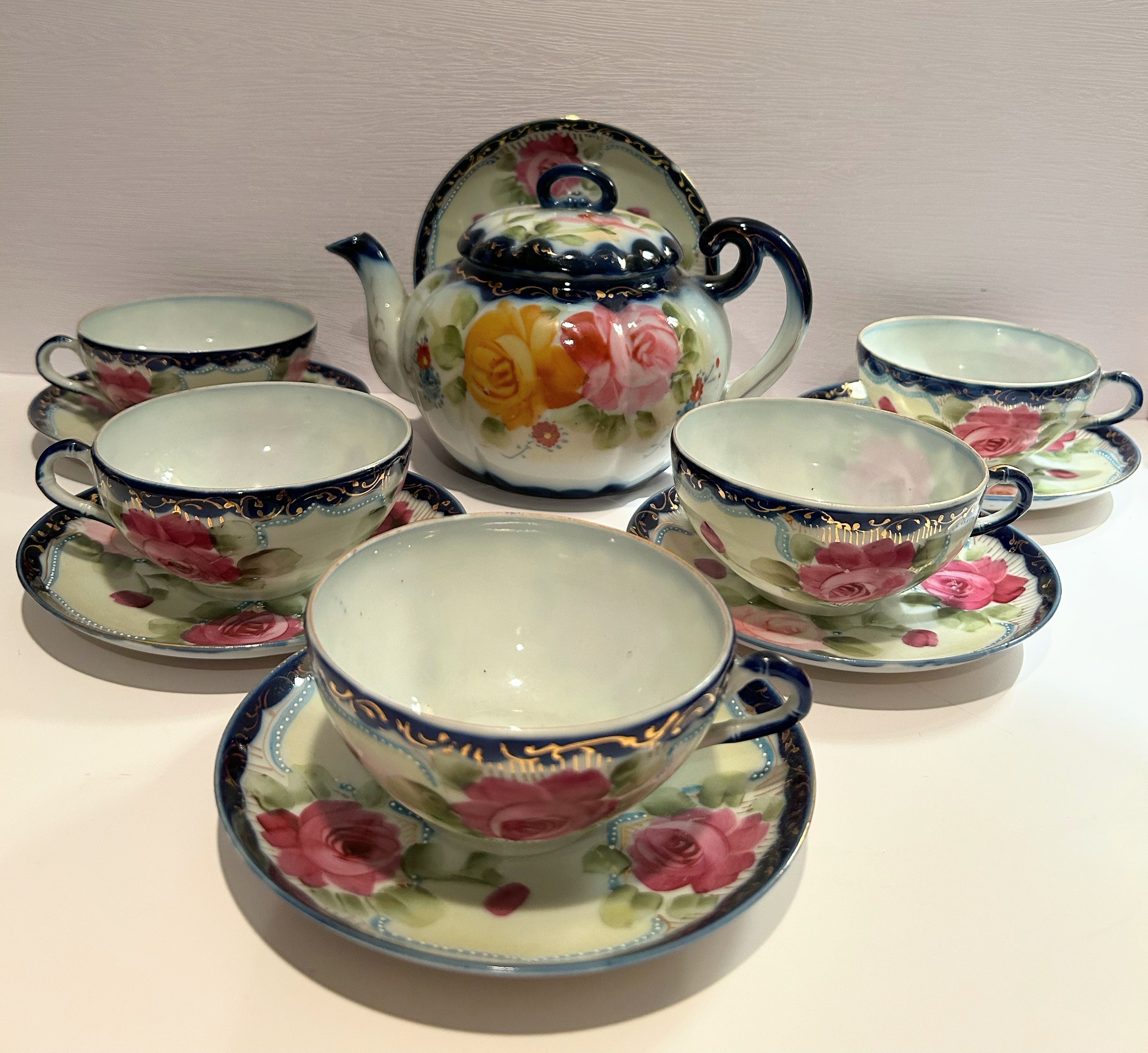 Antique Hand Painted Nippon Tea Set: History and Beauty