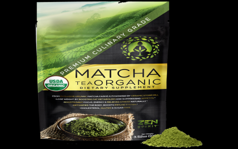 green tea in powder