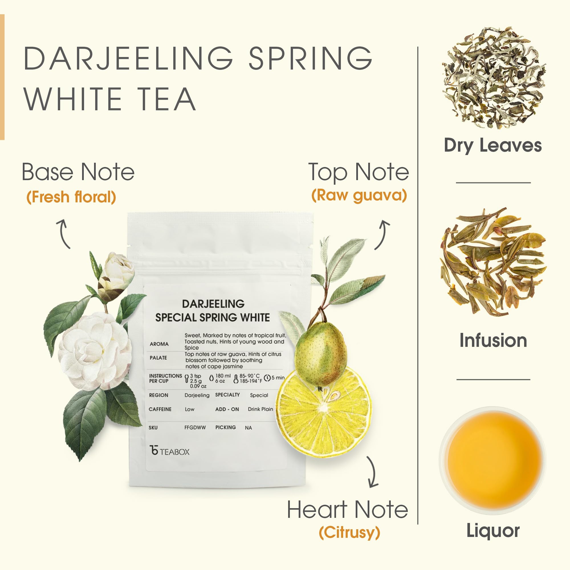 does darjeeling white tea have caffeine