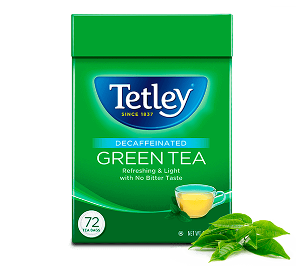 tetley decaffeinated green tea