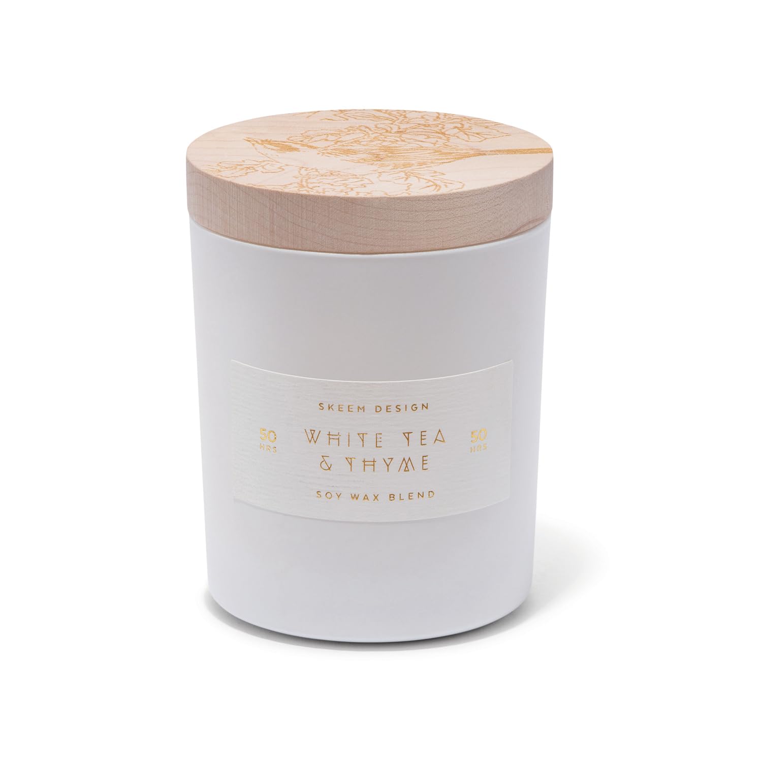white tea and thyme candle
