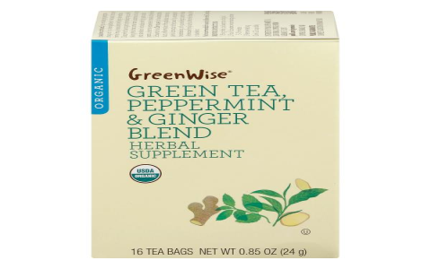 green tea and ginger tea