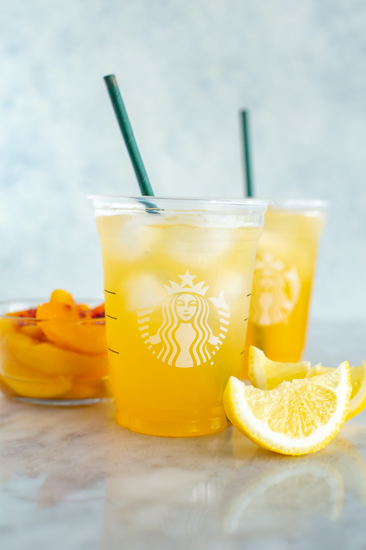 starbucks peach green tea