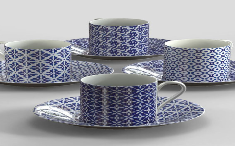 tea cup and saucer white