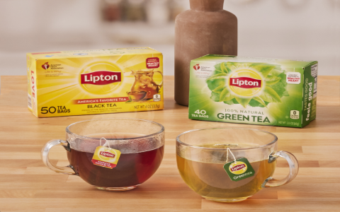 how much caffeine in lipton tea