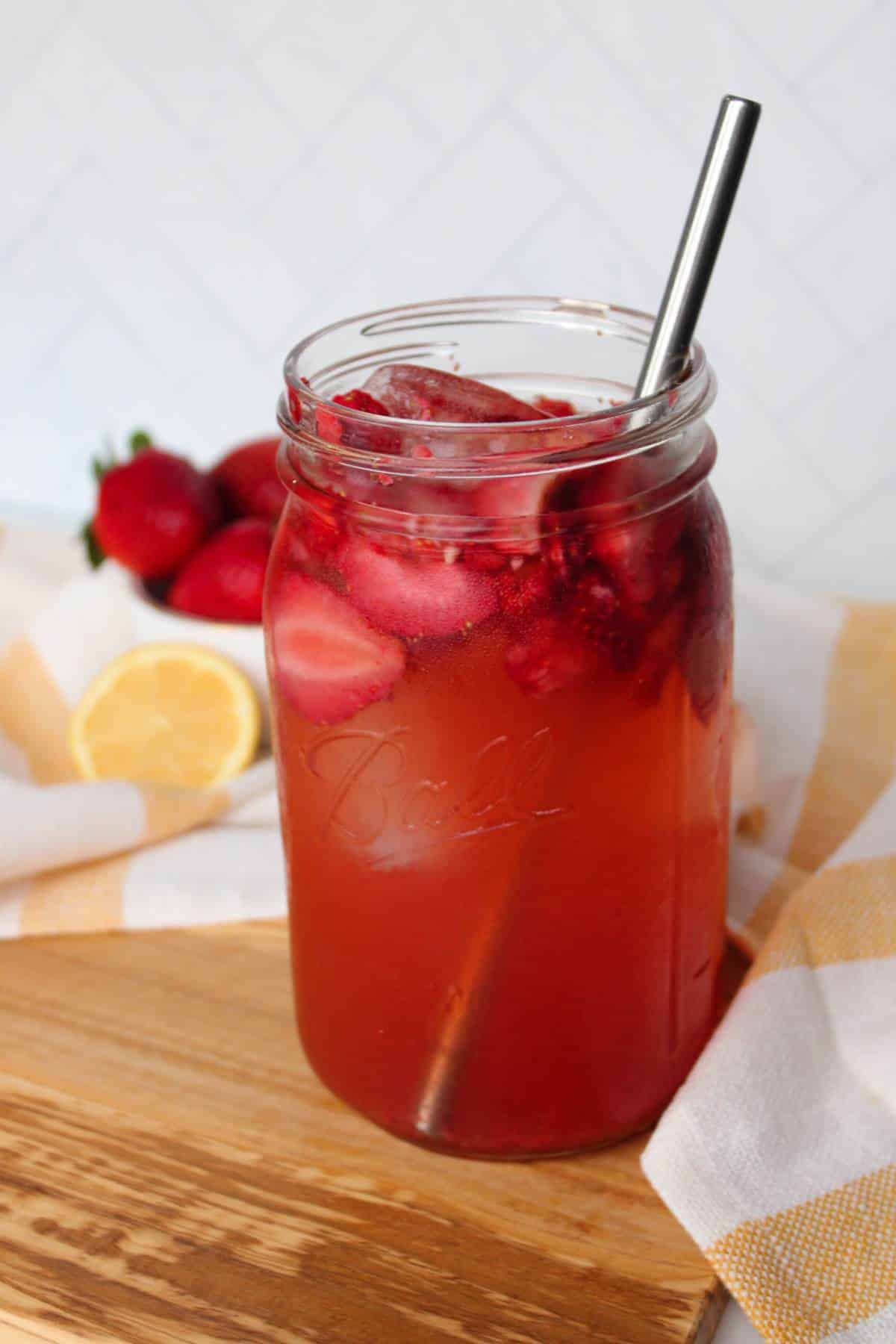 strawberry green tea