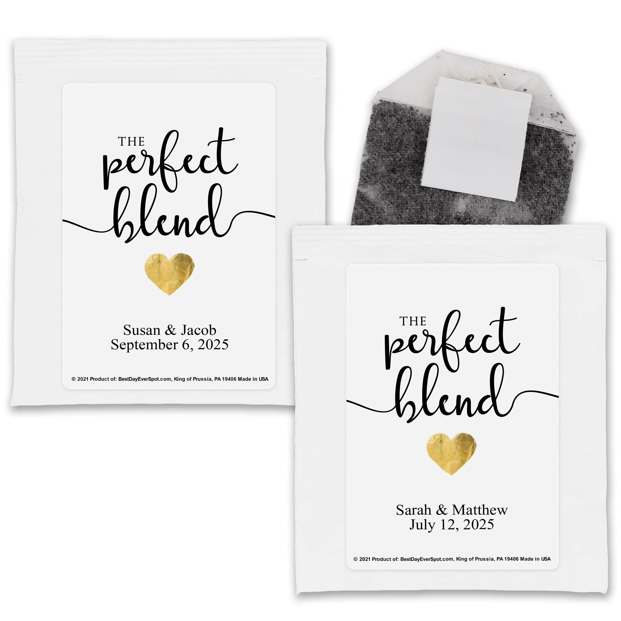 personalized tea bags
