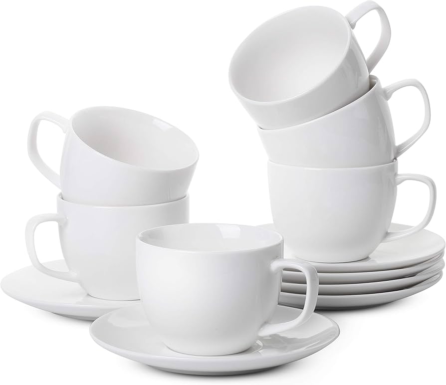 tea cup and saucer white